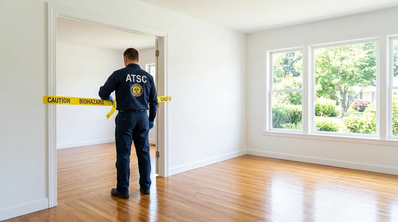 Certified biohazard cleanup crew performing Decomposition Cleanup in Arnold