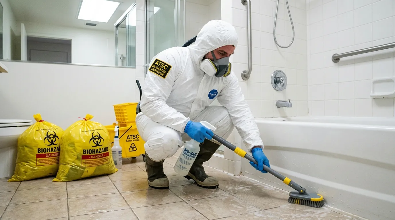 Decontamination equipment deployed for Blood Cleanup in Arnold